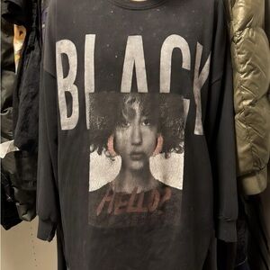 Black Graphic Sweatshirt